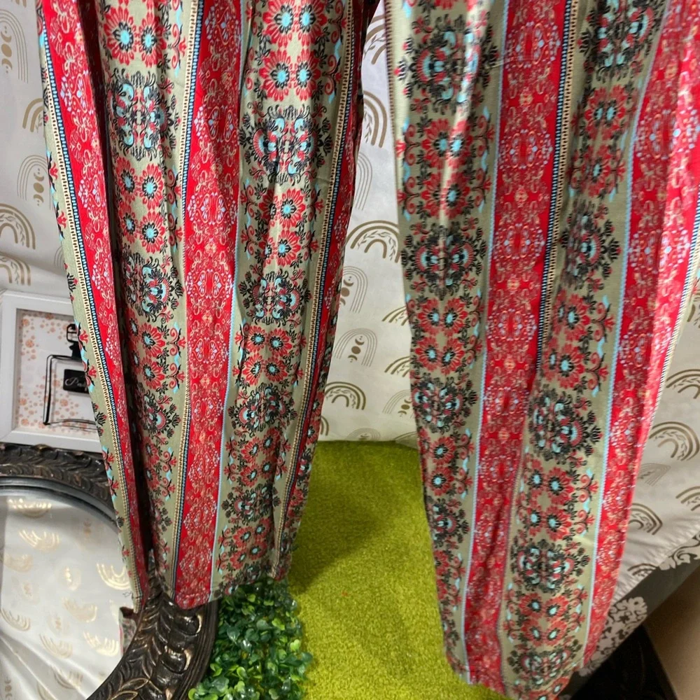 Love 83 Multicolor Wide-Leg Pants - Picture 5 of 10